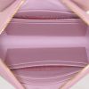 Prada Bow pouch in pink leather saffiano - Detail D2 thumbnail