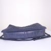Chanel Boy large model shoulder bag in navy blue leather - Detail D4 thumbnail