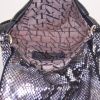 Lanvin shoulder bag in black leather and golden brown leather - Detail D2 thumbnail