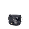 Hermès Duffle shoulder bag in navy blue box leather - 00pp thumbnail