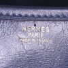Bolso bandolera Hermès Duffle en cuero box azul marino - Detail D3 thumbnail