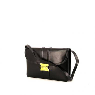Hermès Cécile handbag in black leather