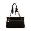 Lanvin Amalia handbag in black canvas and leather - 360 thumbnail