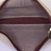Hermès Trim handbag in beige canvas and burgundy box leather - Detail D2 thumbnail