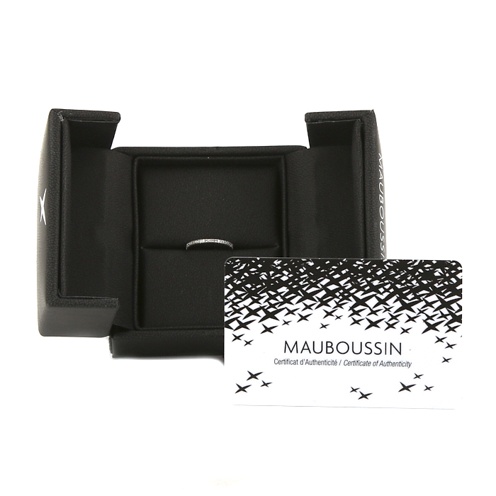 Mauboussin Parce Que Je l'Aime ring in white gold and diamonds - Detail D2