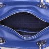 Bolso de mano Dior Lady Dior modelo mediano en cuero cannage azul - Detail D3 thumbnail