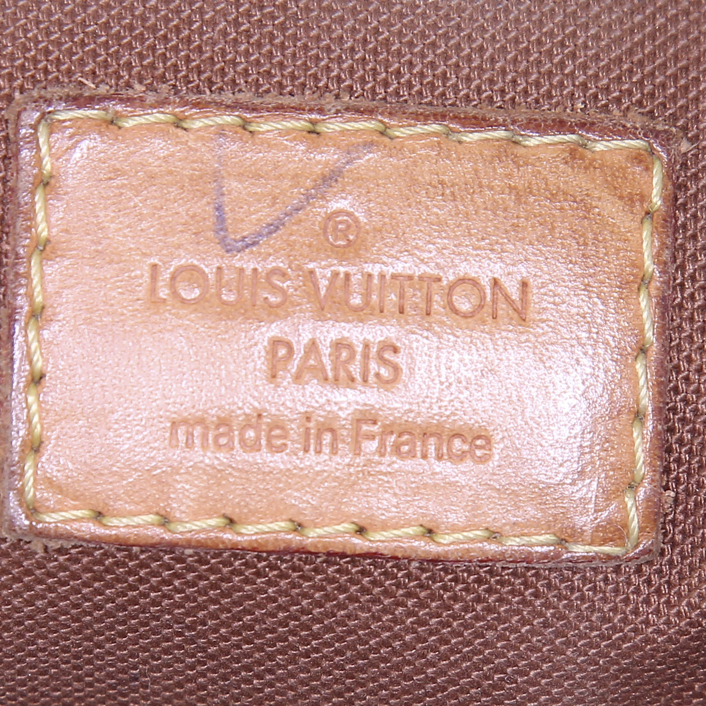 Louis Vuitton Tivoli handbag in monogram canvas and natural leather - Detail D3