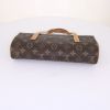 Louis Vuitton handbag in brown monogram canvas and natural leather - Detail D4 thumbnail