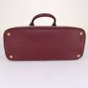 Prada Lux Tote shopping bag in burgundy leather saffiano - Detail D4 thumbnail