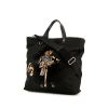Prada shopping bag in black canvas - 00pp thumbnail