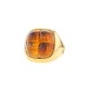Pomellato Mosaique ring in yellow gold and citrine - 00pp thumbnail