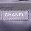 Chanel Pocket in the city small model bag worn on the shoulder or carried in the hand in blue grained leather and blue quilted leather - Detail D3 thumbnail