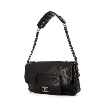 Sac Chanel Caviar Glacé Coco Rider Comptoir Vintage 