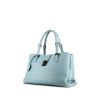 Bolso de mano Bottega Veneta Roma modelo mediano en cuero intrecciato azul - 00pp thumbnail