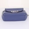 Tod's Double T handbag in blue leather - Detail D4 thumbnail
