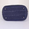 Miu Miu Iconic Crystal shoulder bag in blue quilted leather - Detail D5 thumbnail