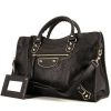 Bolso de mano Balenciaga  Metallic Edge en cuero negro - 00pp thumbnail