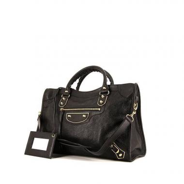 Borsa Balenciaga  Metallic Edge in pelle nera