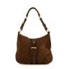 Borsa Prada in camoscio marrone - 360 thumbnail