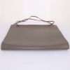 Louis Vuitton Saint Tropez bag worn on the shoulder or carried in the hand in grey-beige epi leather - Detail D4 thumbnail
