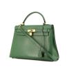 Hermes Kelly 32 cm handbag in green epsom leather - 00pp thumbnail