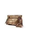 Lanvin Happy bag worn on the shoulder or carried in the hand in golden brown quilted leather - 00pp thumbnail