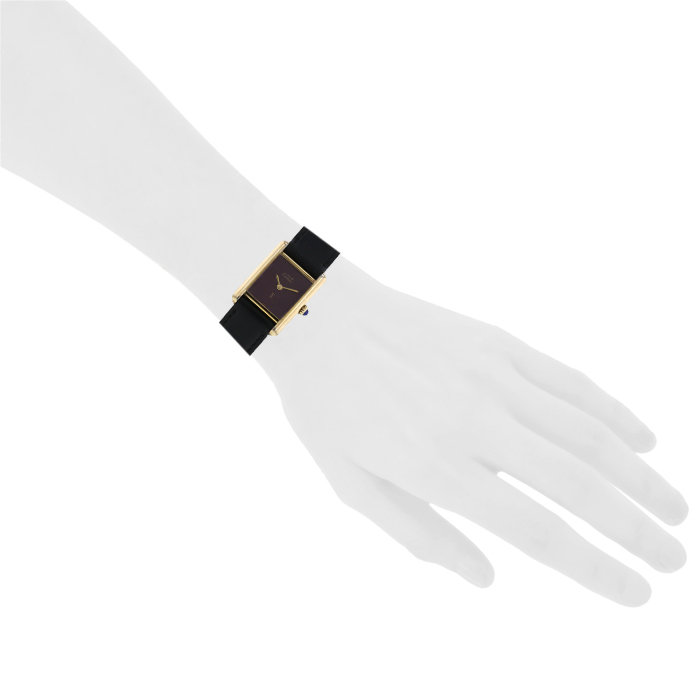 Cartier Tank Must watch in vermeil Circa 1990 - Detail D1
