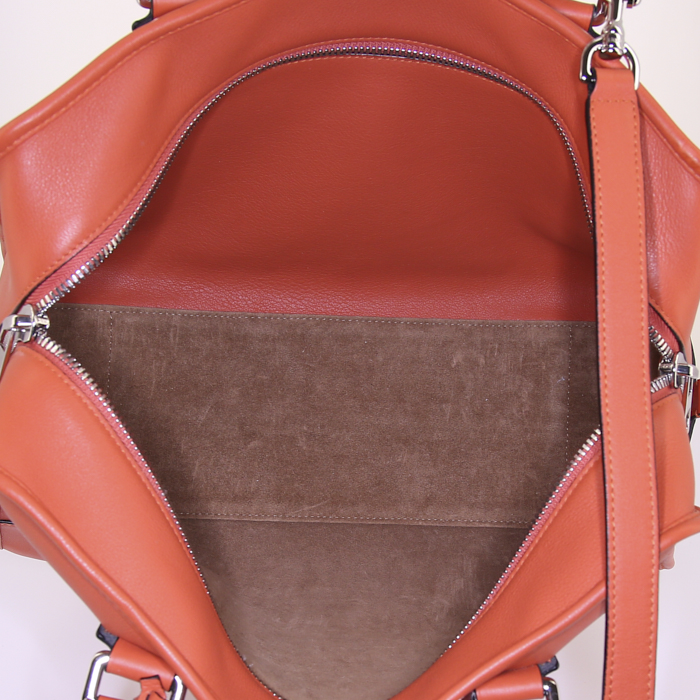 Borsa Loewe Amazona modello grande in pelle arancione - Detail D3