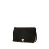 Chanel Mademoiselle handbag in black quilted jersey - 00pp thumbnail
