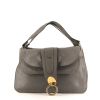 Chloé handbag in grey leather - 360 thumbnail