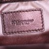 Sac porté épaule ou main Dolce & Gabbana en cuir bronze et cuir marron - Detail D3 thumbnail