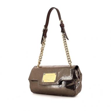 Borsa da spalla o a mano Dolce & Gabbana in pelle bronzo e pelle marrone