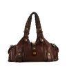 Chloé Silverado handbag in brown leather - 360 thumbnail