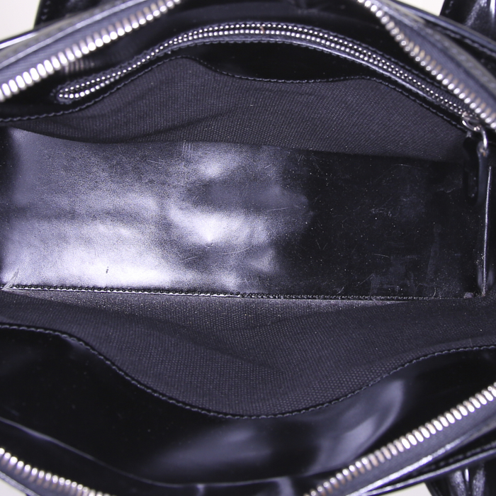 Sac à main Tod's D-Bag en cuir glacé noir - Detail D2
