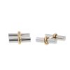 Cartier Trinity pair of cufflinks in 3 golds and stainless steel - 00pp thumbnail