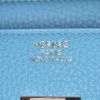 Bolso de mano Hermes Birkin 35 cm en cuero taurillon clémence Bleu Paon - Detail D3 thumbnail