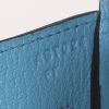 Hermes Birkin 35 cm handbag in Bleu Paon leather taurillon clémence - Detail D4 thumbnail