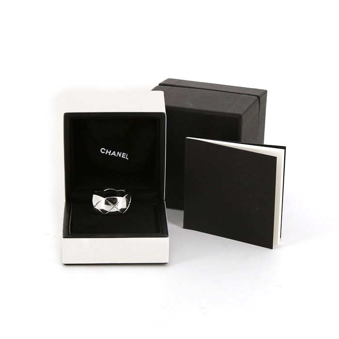 Sortija Chanel Coco en oro blanco - Detail D2