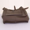 Hermes Marwari shoulder bag in etoupe togo leather and brown leather - Detail D4 thumbnail