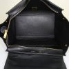 Celine  Trapeze medium model  handbag  in dark blue and grey suede  and black leather - Detail D3 thumbnail