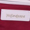 Yves Saint Laurent Chyc large model handbag in red jersey and white leather - Detail D3 thumbnail