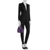 Hermès Tool Box handbag in purple Iris Swift leather - Detail D1 thumbnail