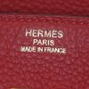 Hermes Birkin 35 cm handbag in red leather taurillon clémence - Detail D3 thumbnail