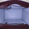 Bolso de mano Celine Luggage en cuero color burdeos y junco azul - Detail D2 thumbnail