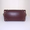 Celine Luggage handbag in burgundy leather and blue piping - Detail D4 thumbnail