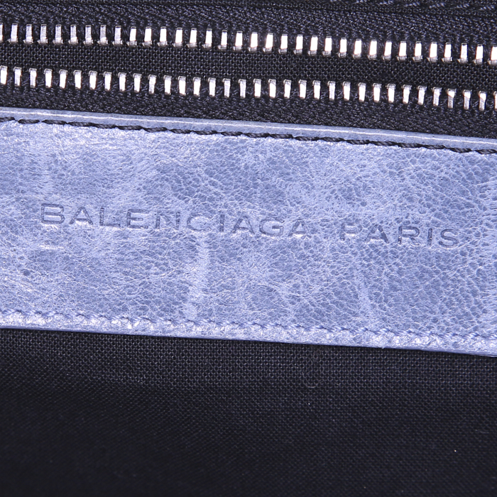 Borsa Balenciaga in pelle trapuntata blu - Detail D3