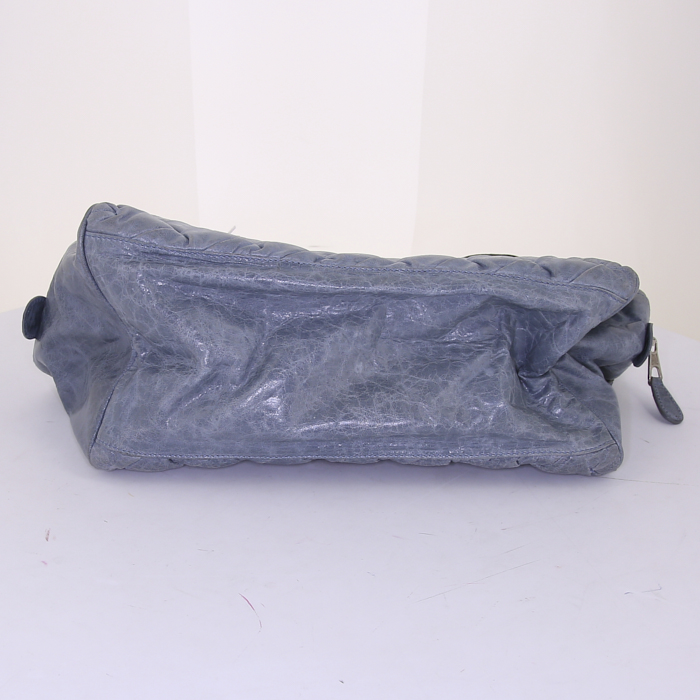 Borsa Balenciaga in pelle trapuntata blu - Detail D4