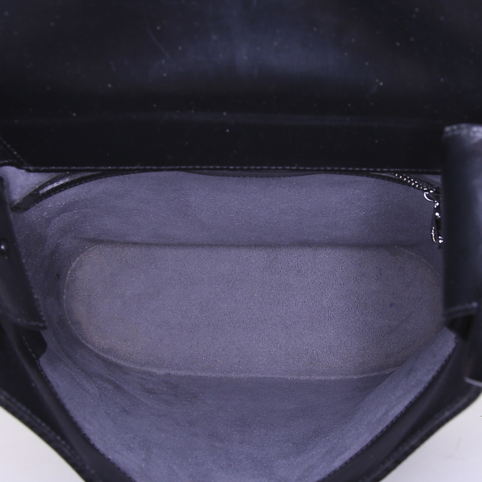 Sac porté épaule Louis Vuitton Verseau en cuir épi noir et plexiglas noir - Detail D2