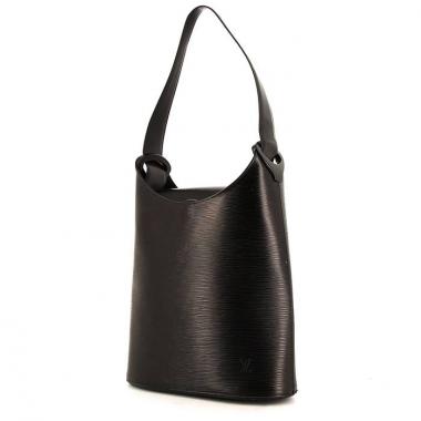 Borsa a spalla Louis Vuitton Verseau in pelle Epi nera e plexiglas nero