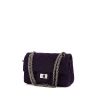 Sac bandoulière Chanel 2.55 petit modèle en toile jersey violette - 00pp thumbnail